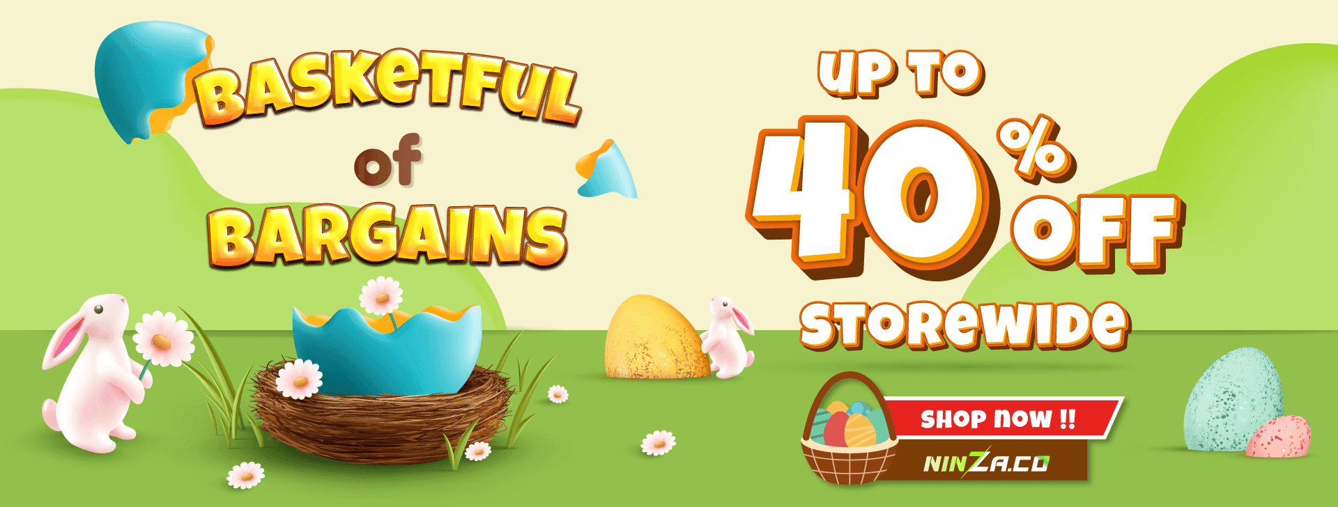 ninZa.co March Sales Event: Basketful of Bargains
